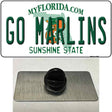 Go Marlins Novelty Metal Hat Pin Tag