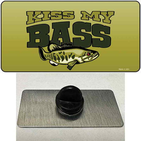 Kiss My Bass Novelty Metal Hat Pin