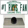 Number 1 Rays Fan Novelty Metal Hat Pin Tag