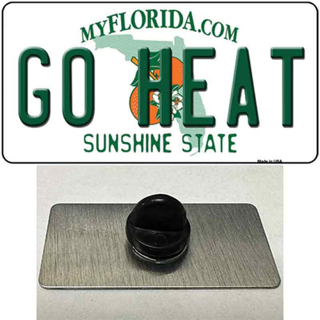 Go Heat Novelty Metal Hat Pin Tag