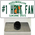 Number 1 Heat Fan Novelty Metal Hat Pin Tag