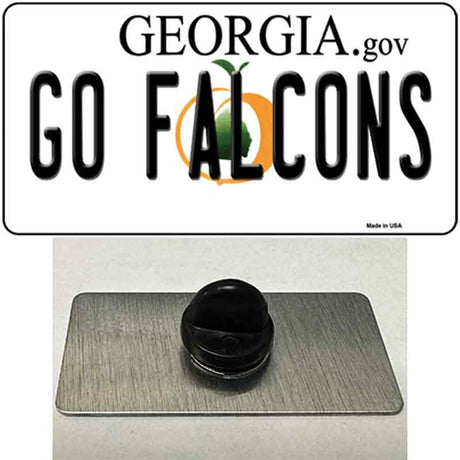 Go Falcons Novelty Metal Hat Pin Tag