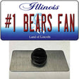 Number 1 Bears Fan Novelty Metal Hat Pin Tag