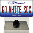 Go White Sox Novelty Metal Hat Pin Tag