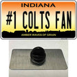 Number 1 Colts Fan Novelty Metal Hat Pin Tag