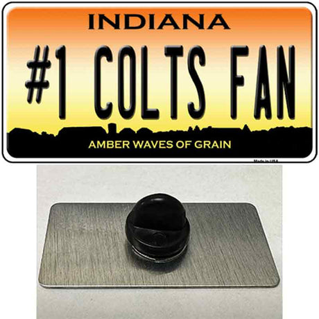 Number 1 Colts Fan Novelty Metal Hat Pin Tag