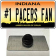 Number 1 Pacers Fan Novelty Metal Hat Pin Tag