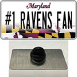 Number 1 Ravens Fan Novelty Metal Hat Pin Tag