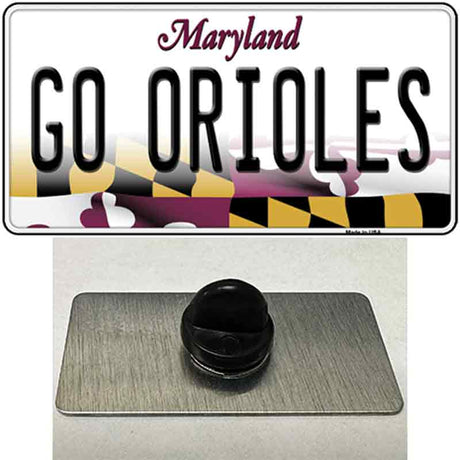 Go Orioles Novelty Metal Hat Pin Tag