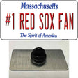 Number 1 Red Sox Fan Novelty Metal Hat Pin Tag