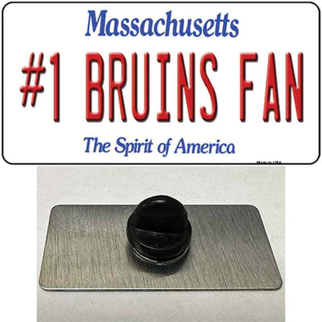 Number 1 Bruins Fan Novelty Metal Hat Pin Tag