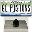 Go Pistons Novelty Metal Hat Pin Tag