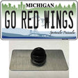 Go Red Wings Novelty Metal Hat Pin Tag