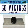 Go Vikings Novelty Metal Hat Pin Tag