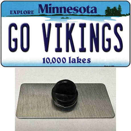 Go Vikings Novelty Metal Hat Pin Tag