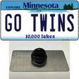 Go Twins Novelty Metal Hat Pin Tag