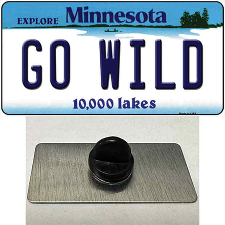 Go Wild Novelty Metal Hat Pin Tag