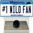 Number 1 Wild Fan Novelty Metal Hat Pin Tag