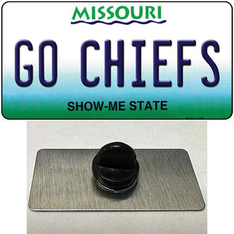 Go Chiefs Novelty Metal Hat Pin Tag