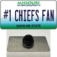 Number 1 Chiefs Fan Novelty Metal Hat Pin Tag