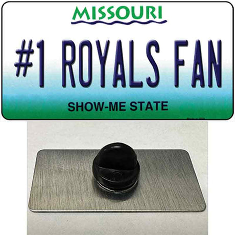 Number 1 Royals Fan Novelty Metal Hat Pin Tag