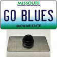 Go Blues Novelty Metal Hat Pin Tag