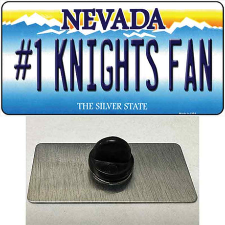 Number 1 Golden Knights Fan Novelty Metal Hat Pin Tag