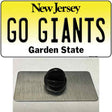 New Jersey Go Giants Novelty Metal Hat Pin Tag