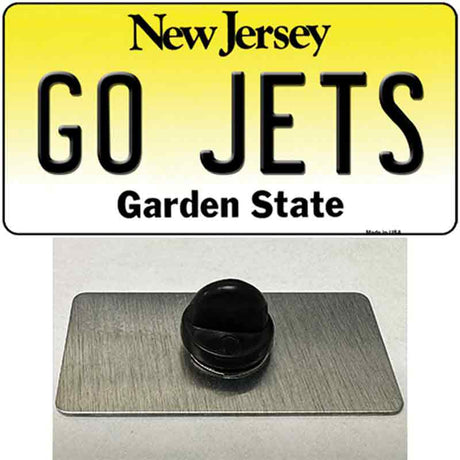 Go Jets Novelty Metal Hat Pin Tag