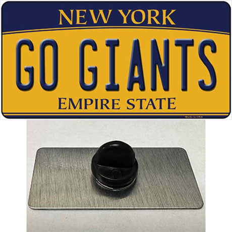 New York Go Giants Novelty Metal Hat Pin Tag