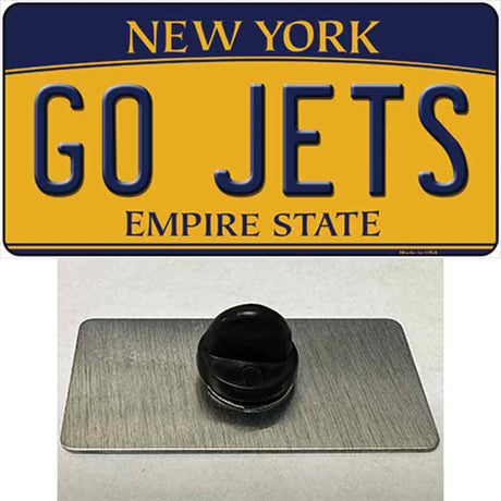 New York Go Jets Novelty Metal Hat Pin Tag