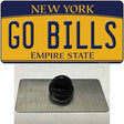 Go Bills Novelty Metal Hat Pin Tag