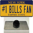 Number 1 Bills Fan Novelty Metal Hat Pin Tag