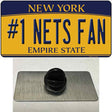 Number 1 Nets Fan Novelty Metal Hat Pin Tag