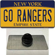 Go Rangers Novelty Metal Hat Pin Tag