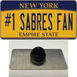 Number 1 Sabres Fan Novelty Metal Hat Pin Tag