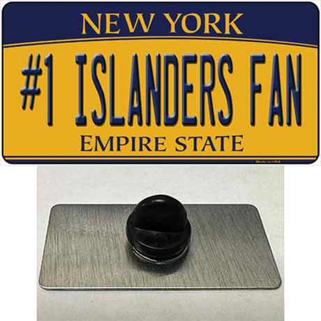 Number 1 Islanders Fan Novelty Metal Hat Pin Tag