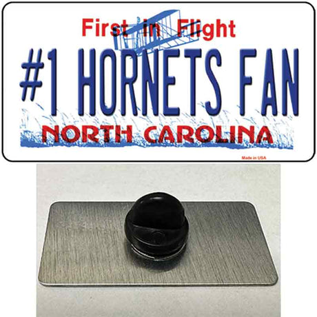 Number 1 Hornets Fan Novelty Metal Hat Pin Tag