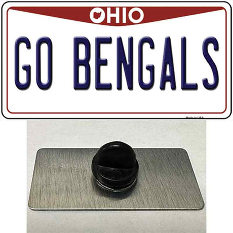 Go Bengals Novelty Metal Hat Pin Tag