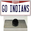 Go Indians Novelty Metal Hat Pin Tag