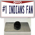 Number 1 Indians Fan Novelty Metal Hat Pin Tag