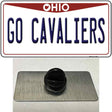 Go Cavaliers Novelty Metal Hat Pin Tag