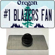 Number 1 Blazers Fan Novelty Metal Hat Pin Tag