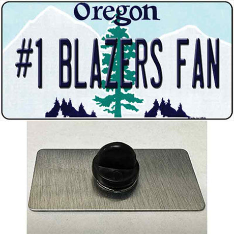 Number 1 Blazers Fan Novelty Metal Hat Pin Tag