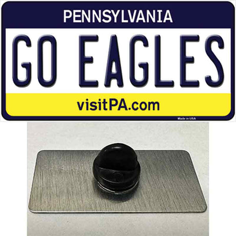 Go Eagles Novelty Metal Hat Pin Tag