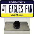 Number 1 Eagles Fan Novelty Metal Hat Pin Tag