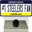 Number 1 Steelers Fan Novelty Metal Hat Pin Tag