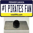 Number 1 Pirates Fan Novelty Metal Hat Pin Tag