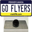 Go Flyers Novelty Metal Hat Pin Tag