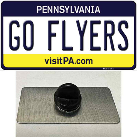 Go Flyers Novelty Metal Hat Pin Tag